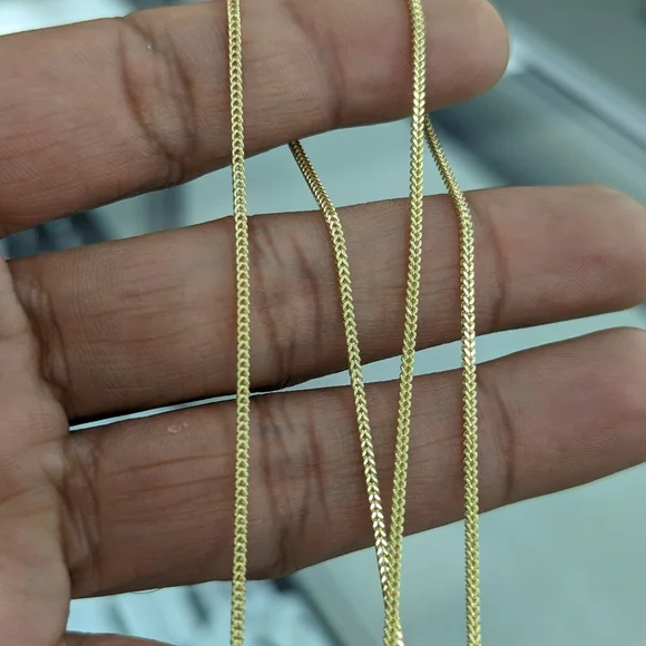10kt Real Gold Franco Chain 1.4mm 20 inches